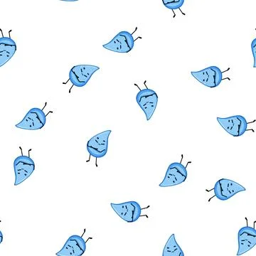 Pattern smile water drop character cartoon vector Stock Illustration