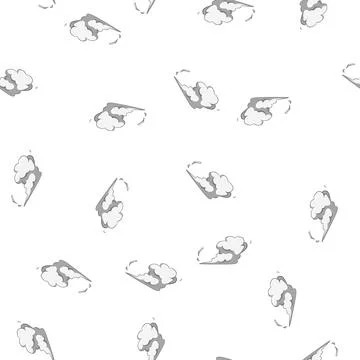 Pattern smog smoke cloud cartoon vector Illustrazione stock