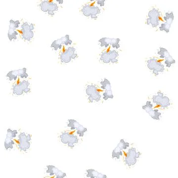 Pattern smoke explosion effect cartoon vector イラスト素材