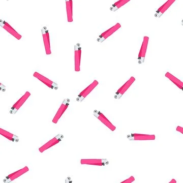 Pattern smoke lighter fire cartoon vector Stock Illustration
