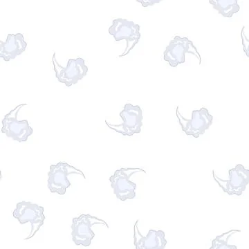 Pattern smoke puff element illustrating steam or vapor cloud Stock Illustration