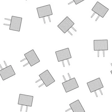 Pattern smoker grill rack cartoon vector Stock Illustration