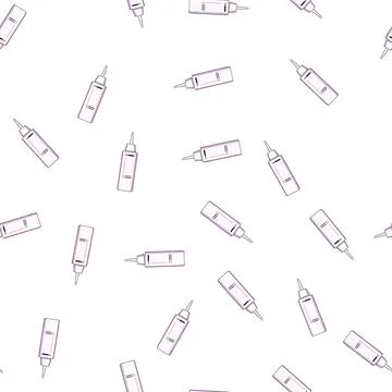 Pattern smooth hair serum cartoon vector Stock Illustration