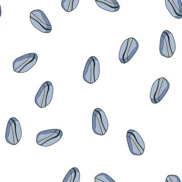 Pattern Smooth river stone creating natural striped pattern Stock Illustration