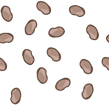Pattern Smooth river stone on white background Stock Illustration