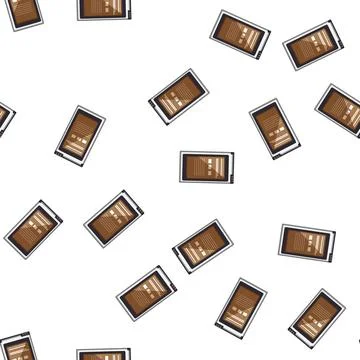 Pattern smrecharge mobile phone battery cartoon vector イラスト素材