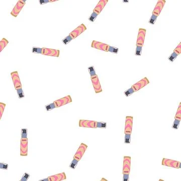 Pattern smudge foundation cream cartoon vector Illustrazione stock