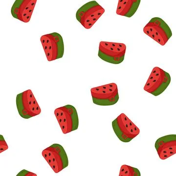 Pattern snack lunch box color icon vector Stock Illustration
