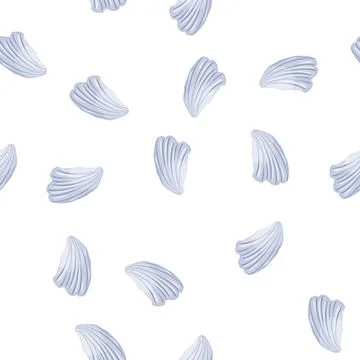 Pattern snail sea shell cartoon vector Stock Illustration