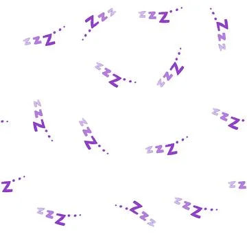 Pattern snooze sleep zzz cartoon vector Stock Illustration