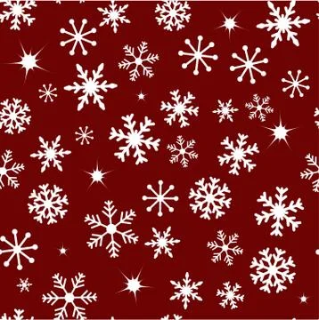 Pattern with snow Stock Illustration