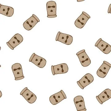 Pattern snow ski mask cartoon vector Stock Illustration
