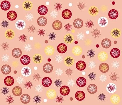 Pattern with snowflakes background for celebration design. Stockillustratie
