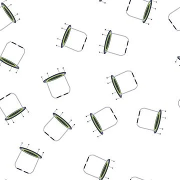 Pattern soar trampoline jumping cartoon vector Stock Illustration