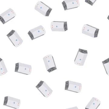 Pattern socket smar plug cartoon vector Illustrazione stock