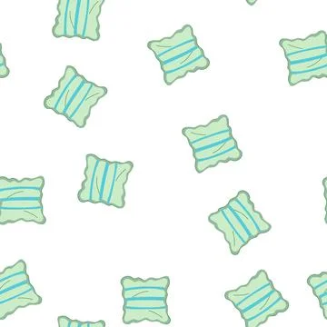 Pattern sofa throw pillows cartoon vector Stockillustratie