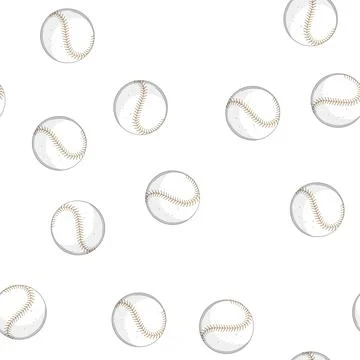Pattern soft baseball ball cartoon vector イラスト素材