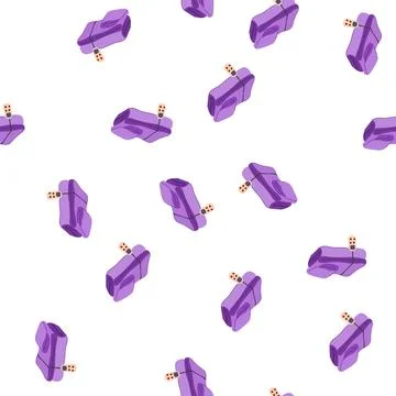 Pattern soft blanket heated cartoon vector 库存插图