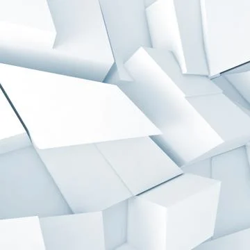 Pattern with soft blue shadows, 3d 스톡 일러스트
