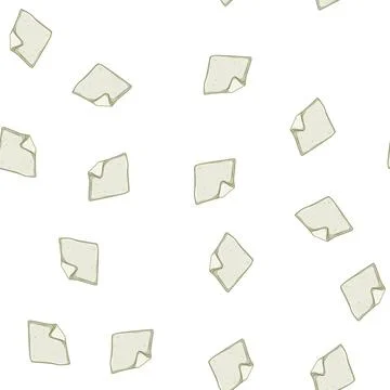 Pattern soft burp cloths cartoon vector Stock Illustration