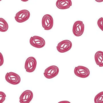 Pattern soft chewing gum cartoon vector Illustrazione stock
