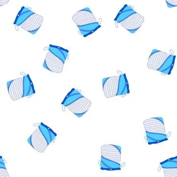 Pattern soft cotton pads cartoon vector Stock Illustration