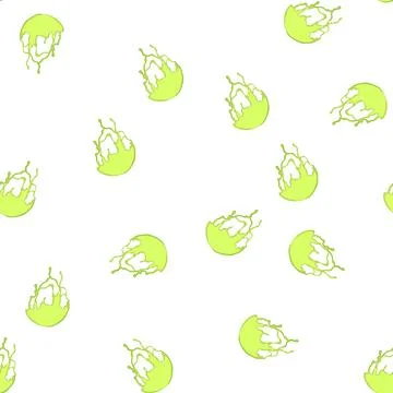 Pattern soft melted circle cartoon vector Stockillustratie