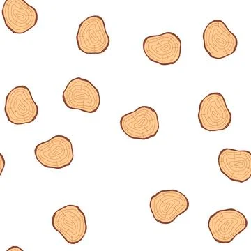Pattern soft wood circle cartoon vector 스톡 일러스트