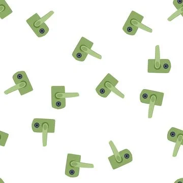 Pattern software facial recognition lock cartoon vector Stock Illustration