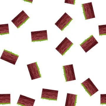 Pattern soil layers with green grass cross section Illustrazione stock