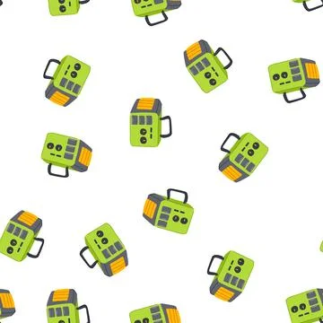 Pattern solar electricity generator cartoon vector Stockillustratie