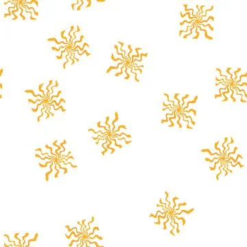 Pattern solar sun groovy cartoon vector Illustrazione stock