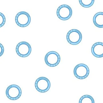 Pattern soothe teething ring cartoon vector Stock Illustration