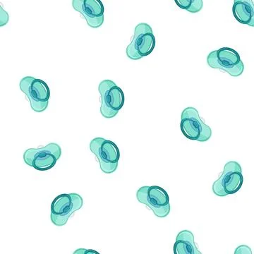 Pattern soother pacifier baby color icon vector Illustrazione stock