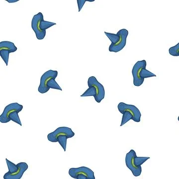 Pattern sorcery wizard hat cartoon vector Stock Illustration