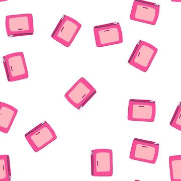 Pattern sort packing cube cartoon vector Illustrazione stock