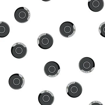 Pattern sound cd player cartoon vector Stock Illustration