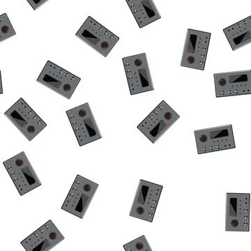 Pattern sound digital amplifier cartoon vector Stockillustratie