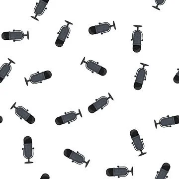 Pattern sound mic microphone music cartoon vector イラスト素材