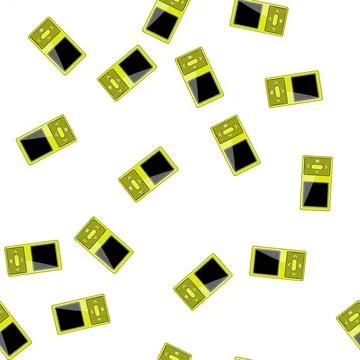 Pattern sound mp3 player cartoon vector Stock Illustration