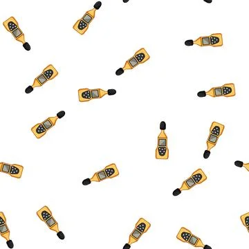 Pattern sound noise level meter cartoon vector Illustrazione stock