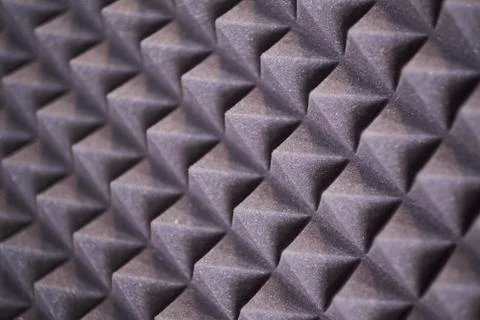 The pattern of the soundproof panel of polyurethane foam. black geometric 写真素材