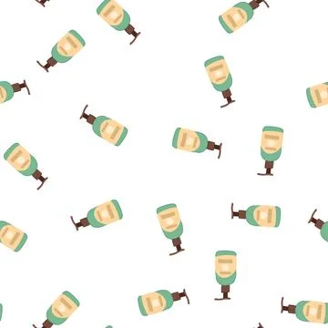 Pattern spa body cream cartoon vector Stock Illustration