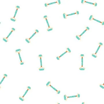 Pattern spa face massager cartoon vector Stock Illustration