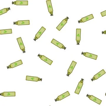 Pattern spa massage oil cartoon vector Stock Illustration