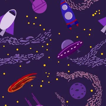 Pattern space background with abstract shape and. Web design. space explori.. Stock Illustration