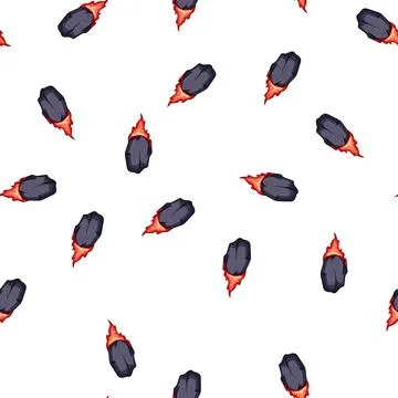 Pattern space falling meteor cartoon vector 库存插图