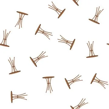 Pattern space garden outdoor table cartoon vector Stockillustratie