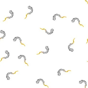 Pattern space rocket fire trail cartoon vector Stock Illustration