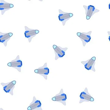 Pattern space rocket toy cartoon vector Stockillustratie